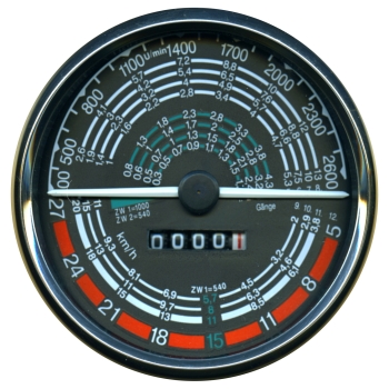 Traktormeter, für Hanomag Typ Brillant 600 / 601, Brillant 700 / 701, Robust 900 / 901